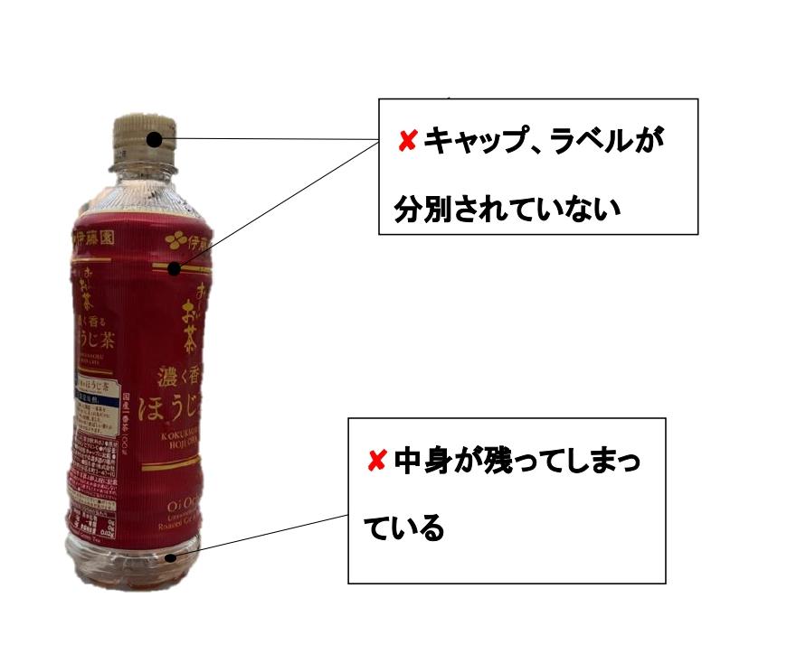 ペットボトルのダメな出し方