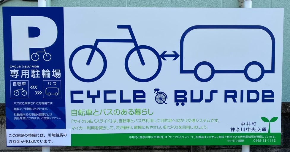 駐輪場の看板