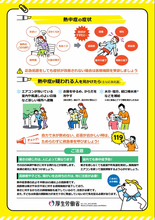 熱中症小予防のために