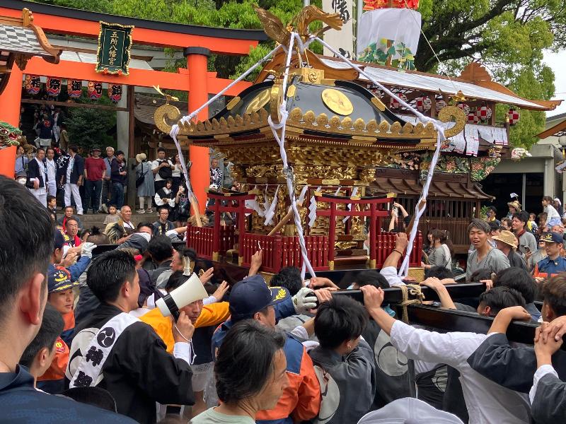 蓑笠神社例大祭の写真